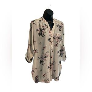 Wishful Park Floral Blouse Top Size Medium